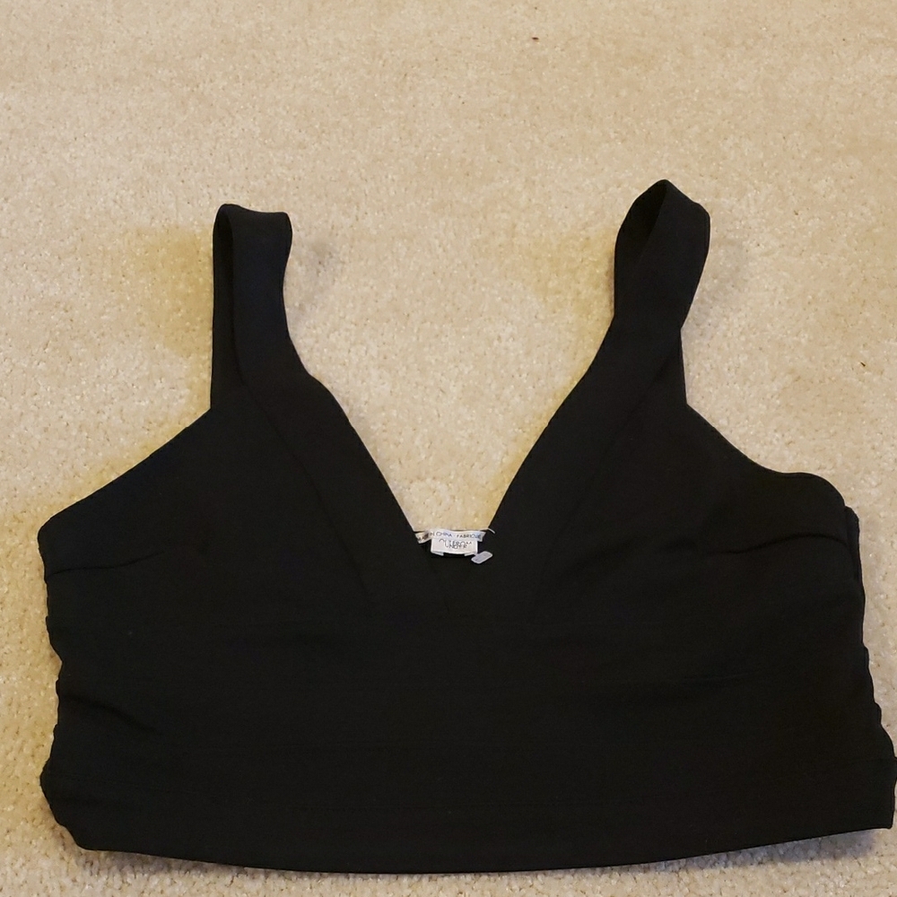 Urban Outfitters Black Sleeveless Crop Tank Top